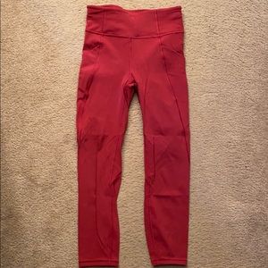 Lululemon time to sweat crop 23 in